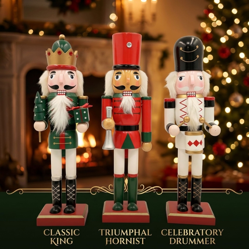 Nutcracker Figurine - Nutcrackers Soldier Figurine with Painted Finish