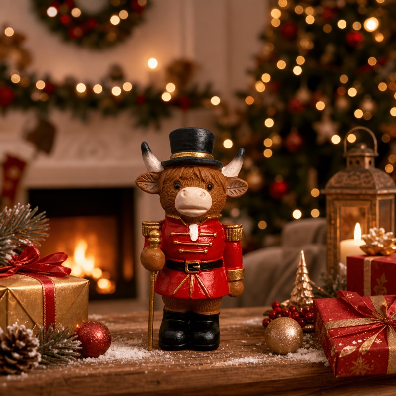 Nutcracker Figurine - Resin Craft Figurine Highland Yak Nutcracker