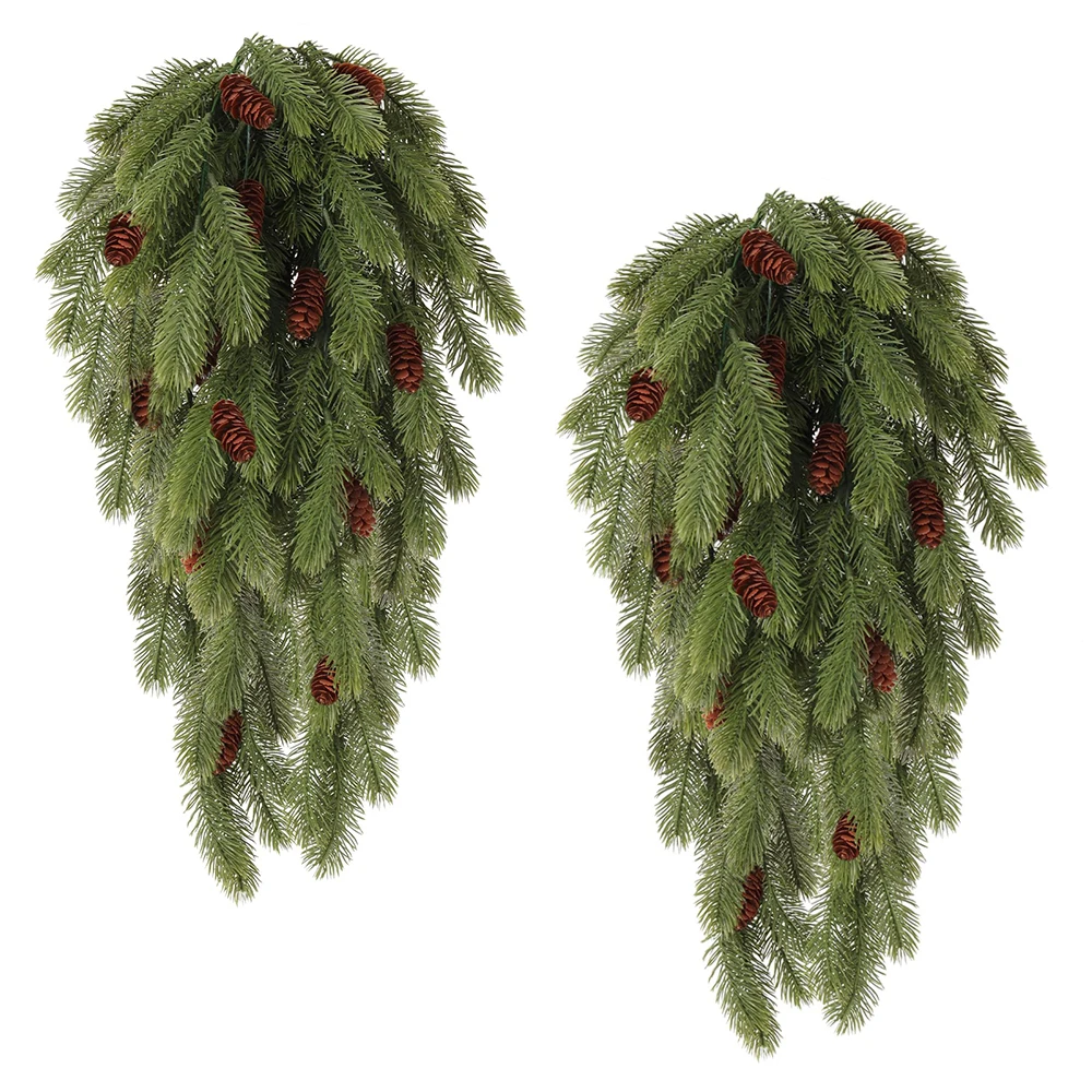 Christmas Tree Artificial - 2pcs Artificial Pine Needles Hanging Vine