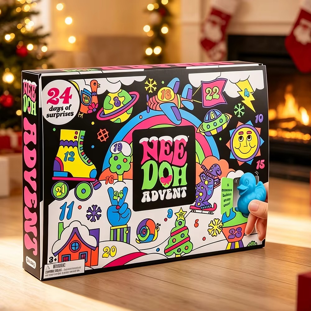 Advent Calendar Gift - 2026 NeeDoh Advent Calendar 24Pcs 3D