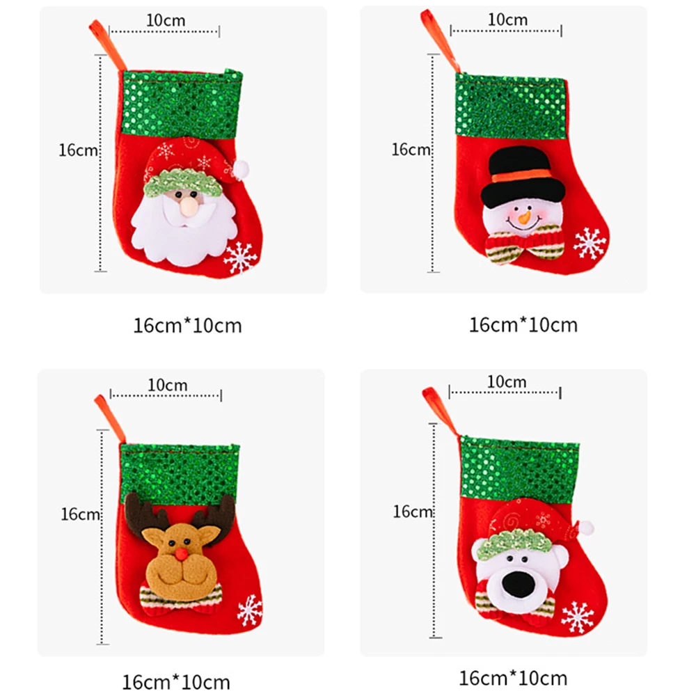 Christmas Stocking Hanging - Christmas Stocking Sock Xmas Gift Candy