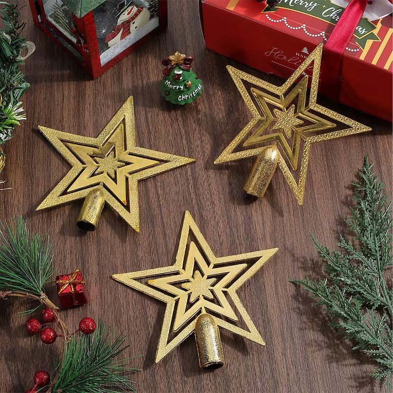 1-20PCS Christmas Tree Topper  - Star Tree Topper ulasan dan harga