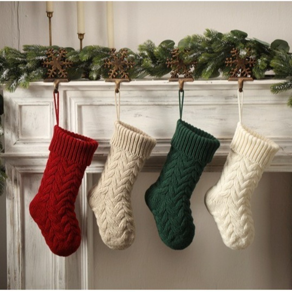 Knitted Christmas Sockings Flu - Christmas Stocking Hanging ulasan dan harga