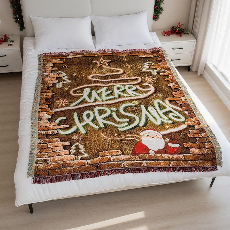 2026 New Christmas Tapestry Wa - Christmas Throw Blanket ulasan dan harga