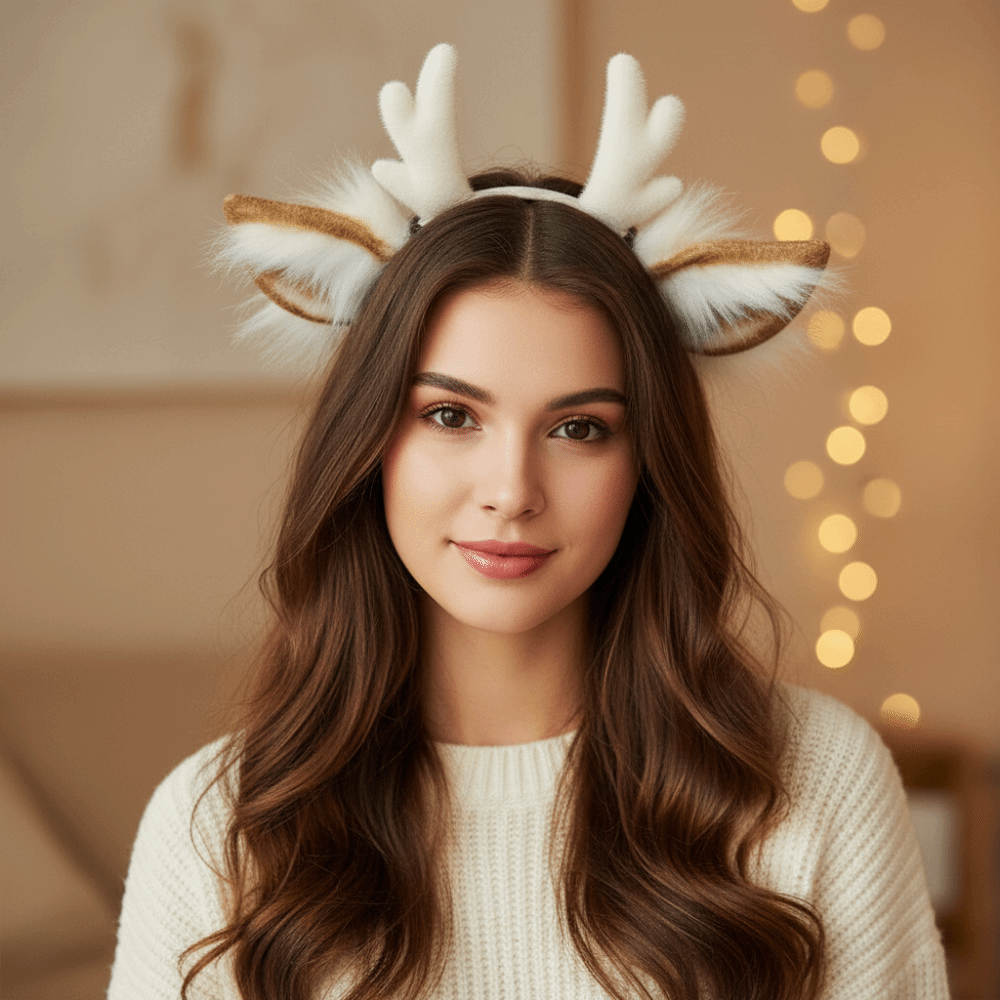 Antler Headband Handmade Simul - Reindeer Antlers Headband ulasan dan harga