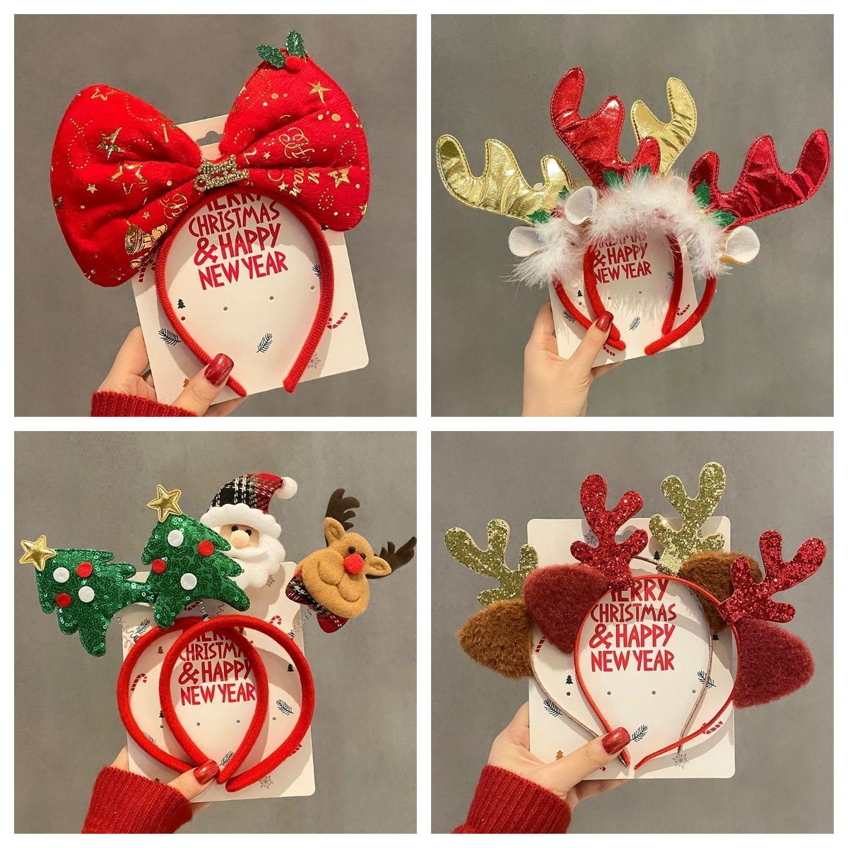1-10pcs Christmas Headbands Sn - Reindeer Antlers Headband ulasan dan harga