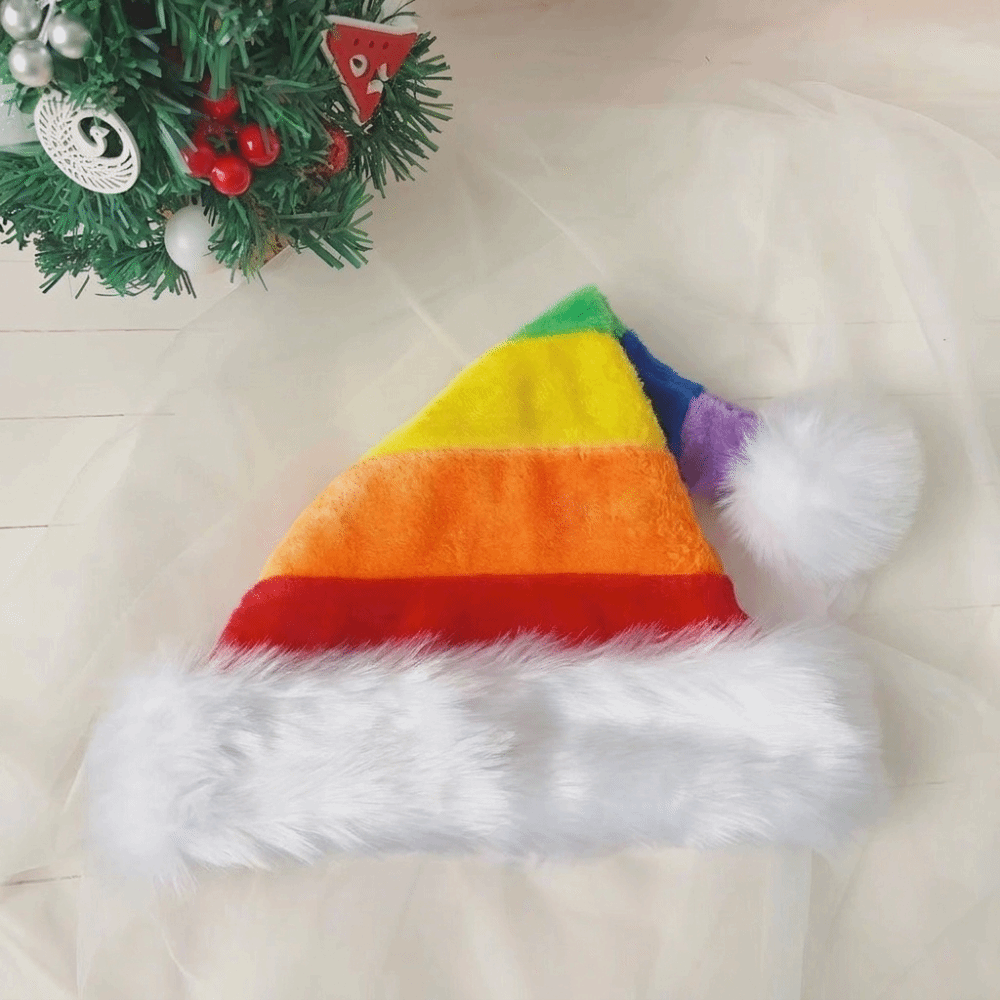 Simple Stripe Plush Christmas  - Santa Hat Plush ulasan dan harga