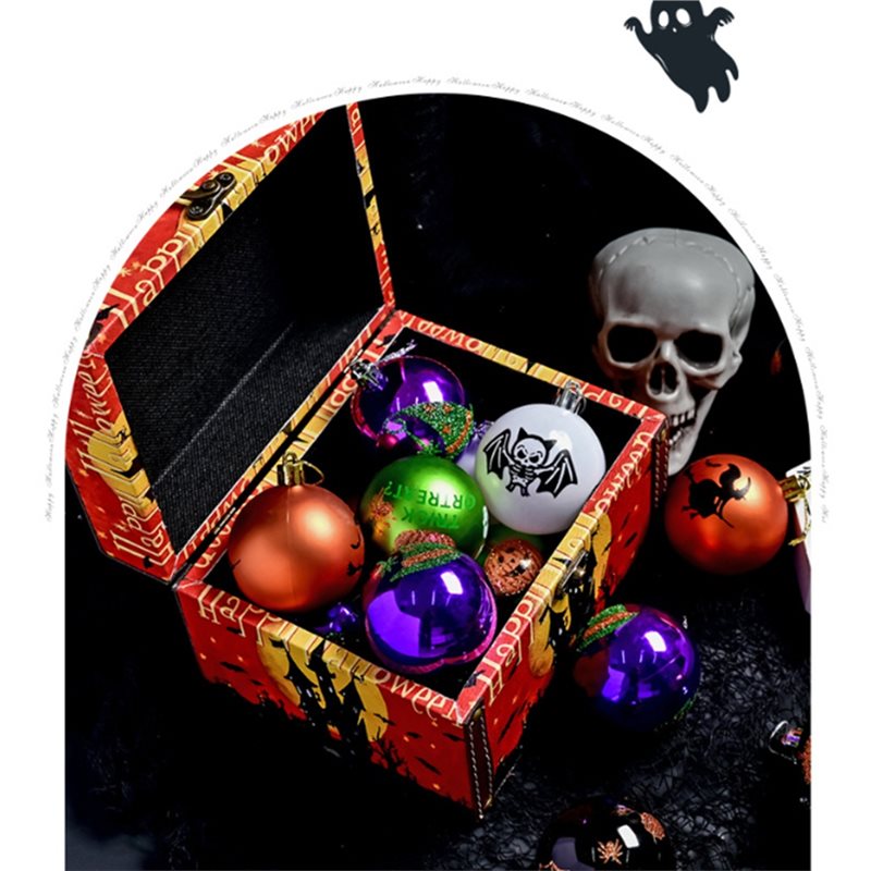 WORTHOWN-6Cm Halloween Hanging - Ornament Ball Set ulasan dan harga