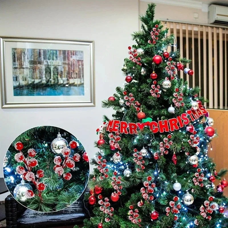10-200PCS Artificial Red Berry - Christmas Tree Artificial ulasan dan harga