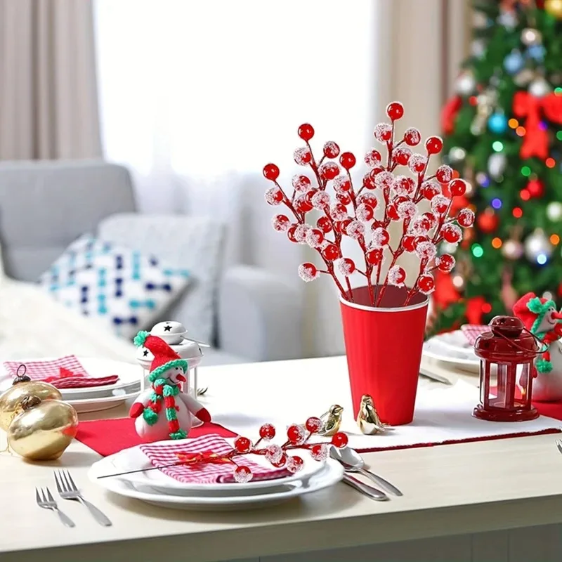 10-200PCS Artificial Red Berry - Christmas Tree Artificial ulasan dan harga