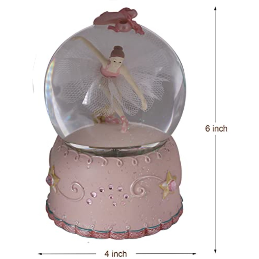Ballerina Girl Swan Lake Rotat - Snow Globe Musical ulasan dan harga