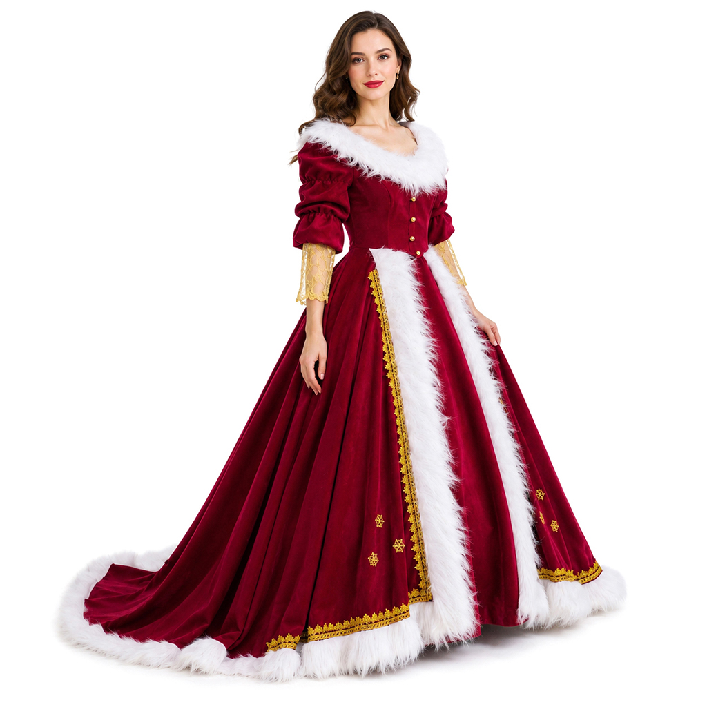 Deluxe Mrs Claus Costumes Adul - Ornament Ball Set ulasan dan harga