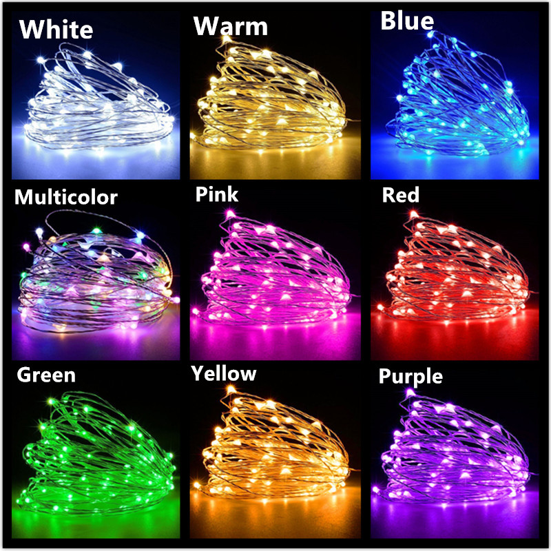 10M 5M 3M 2M Copper Wire LED T - Tinsel Garland Decoration ulasan dan harga