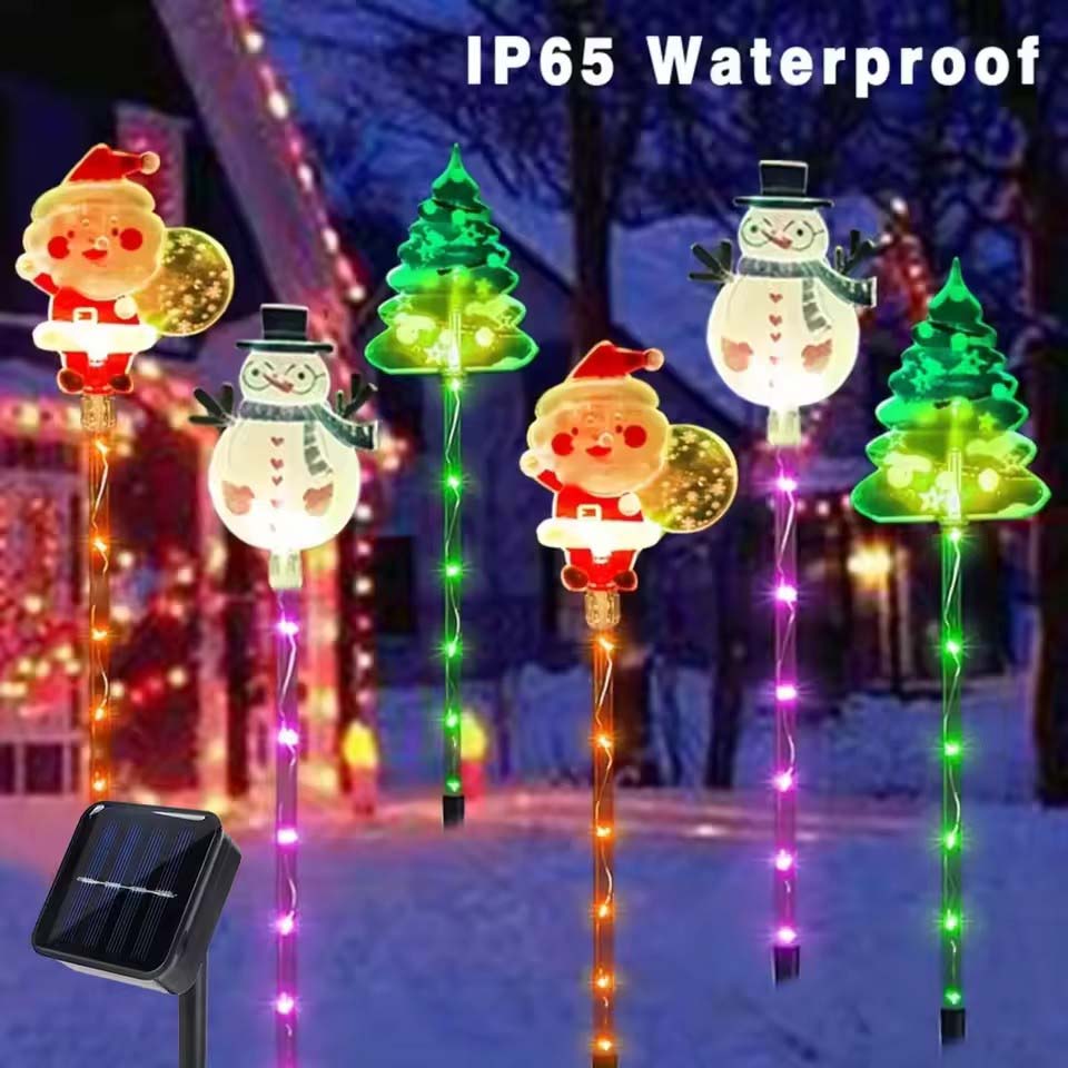 1Set of Solar Santa Claus&Chri - Christmas Lights Outdoor ulasan dan harga