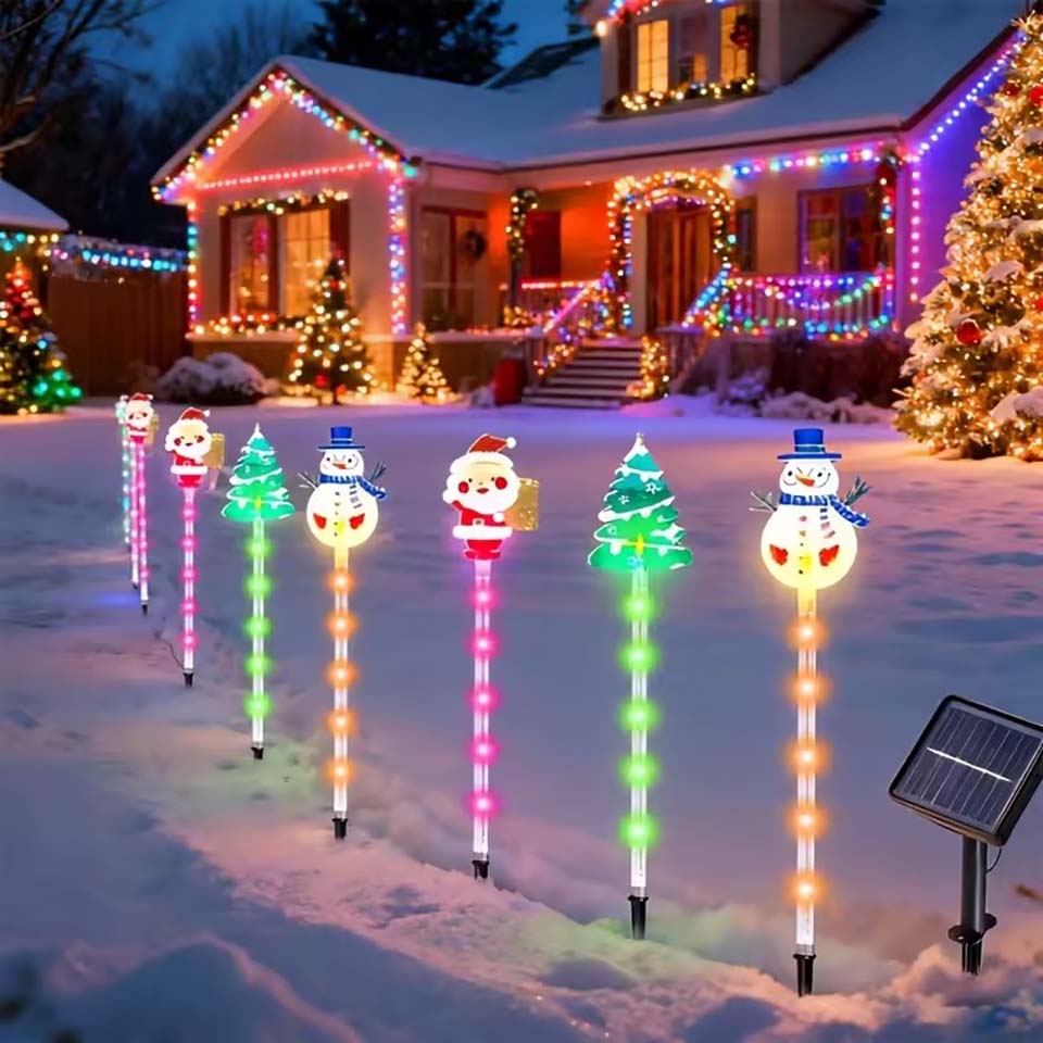 1Set of Solar Santa Claus&Chri - Christmas Lights Outdoor ulasan dan harga