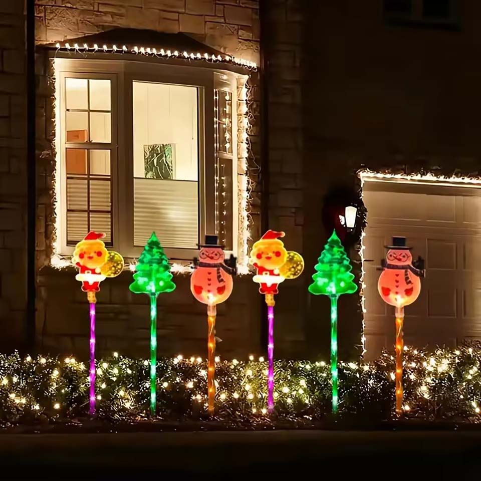 1Set of Solar Santa Claus&Chri - Christmas Lights Outdoor ulasan dan harga