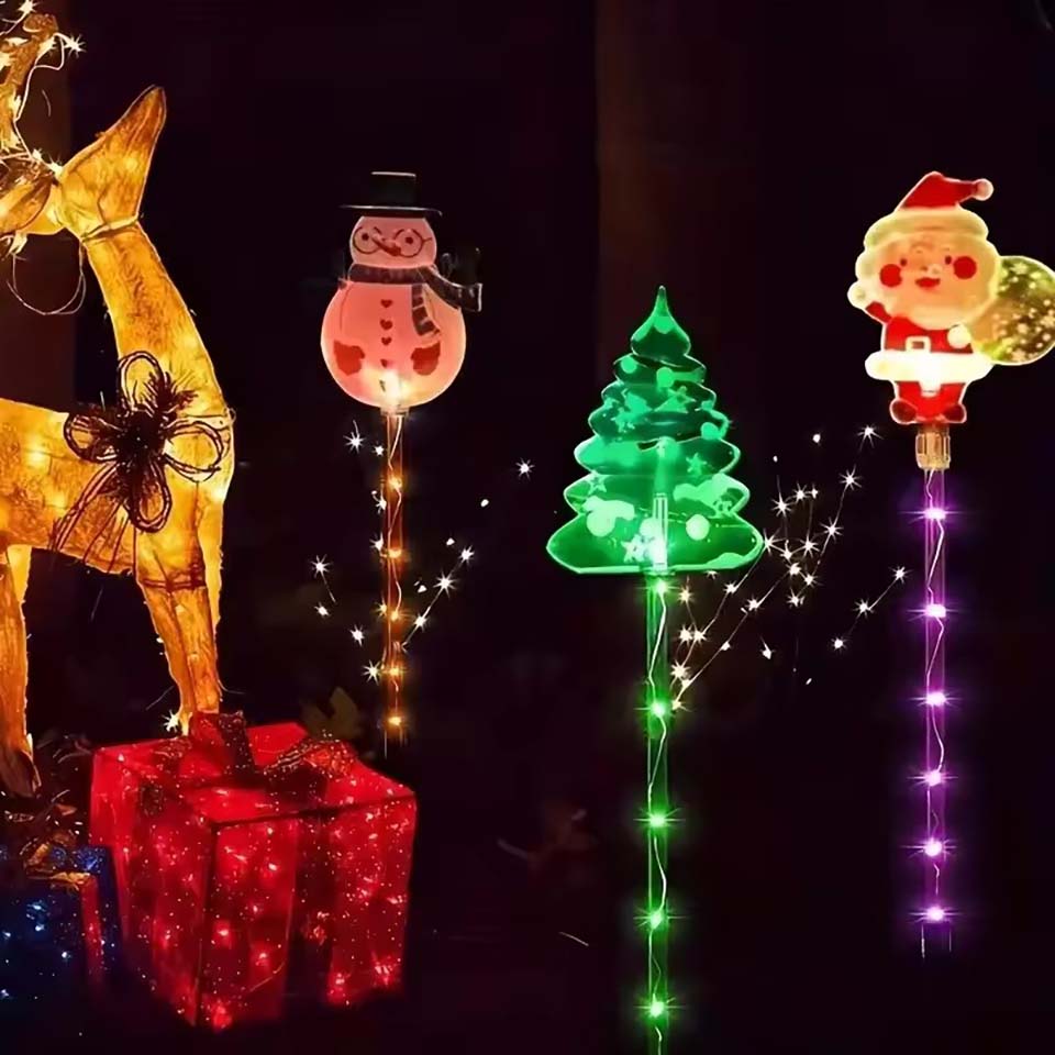 1Set of Solar Santa Claus&Chri - Christmas Lights Outdoor ulasan dan harga