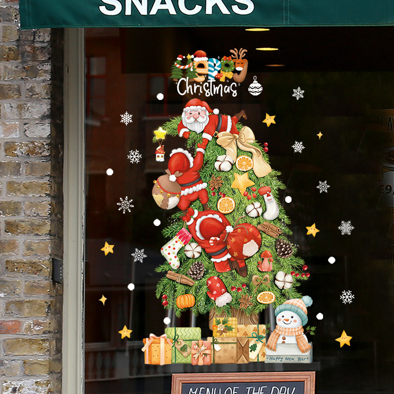 2026 Merry Christmas Window Gl - Snowflake Window Decal ulasan dan harga