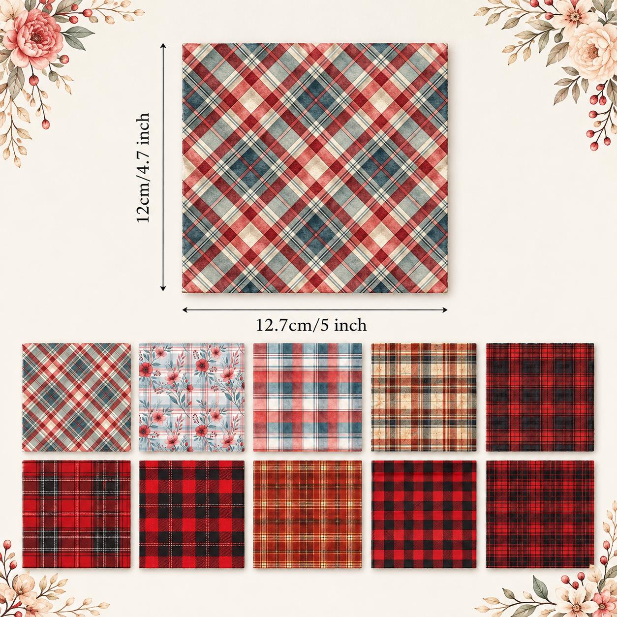 Pre-cut 10Pc/Set Christmas Pla - Christmas Throw Blanket ulasan dan harga
