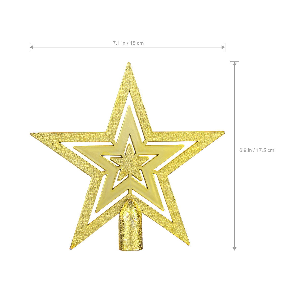 20Cm Christmas Star Topper Mad - Star Tree Topper ulasan dan harga