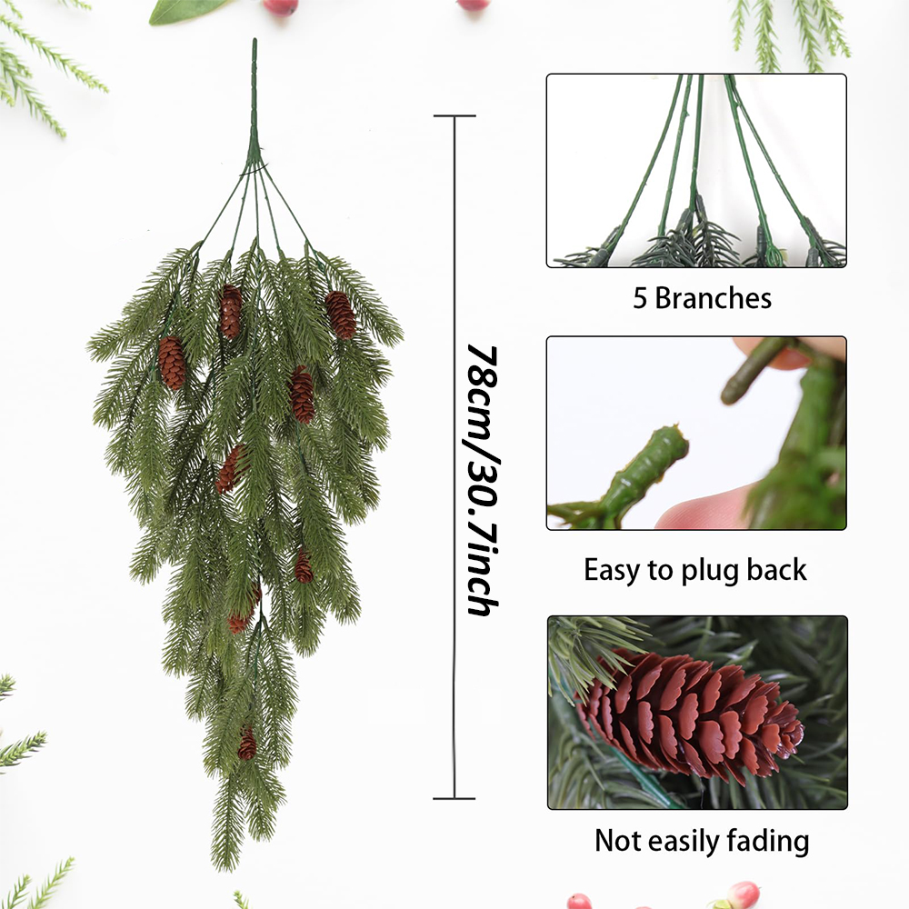 2pcs Artificial Pine Needles H - Christmas Tree Artificial ulasan dan harga