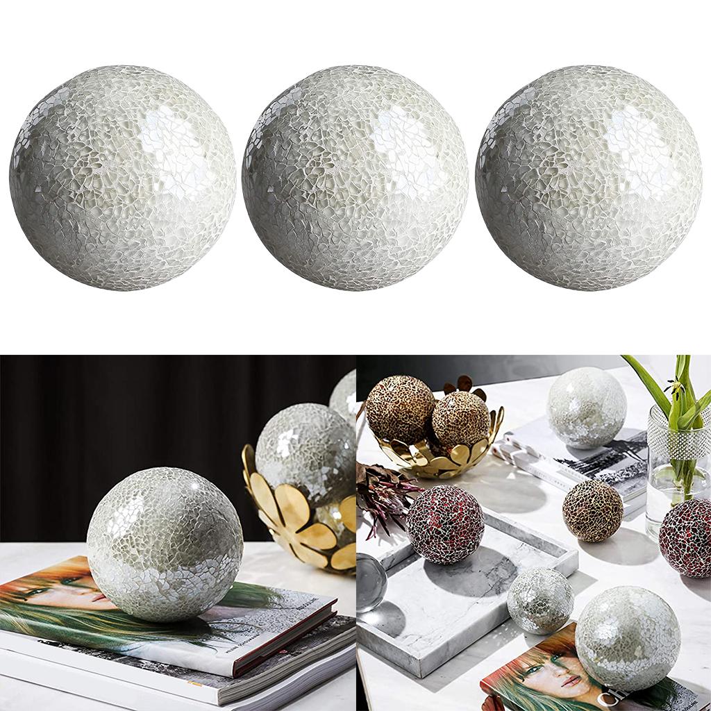 Mosaic Sphere Balls Decorative - Ornament Ball Set ulasan dan harga