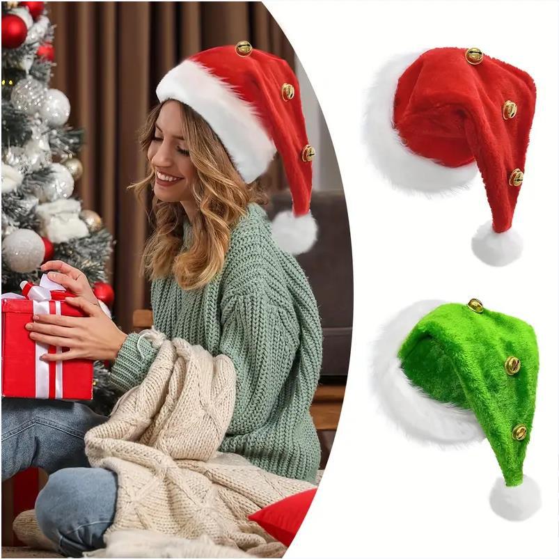 Christmas Santa Long Plush Hat - Santa Hat Plush ulasan dan harga