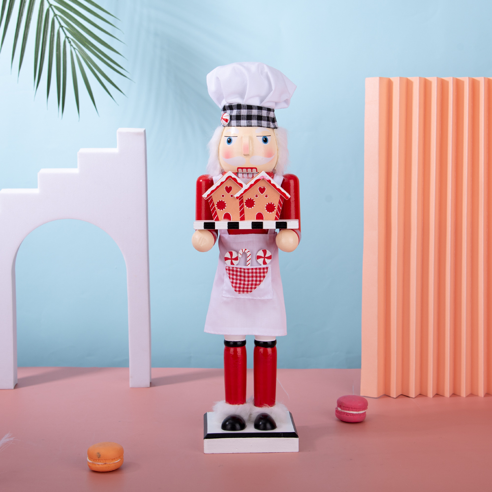 38CM Chef Building Nutcracker  - Nutcracker Figurine ulasan dan harga