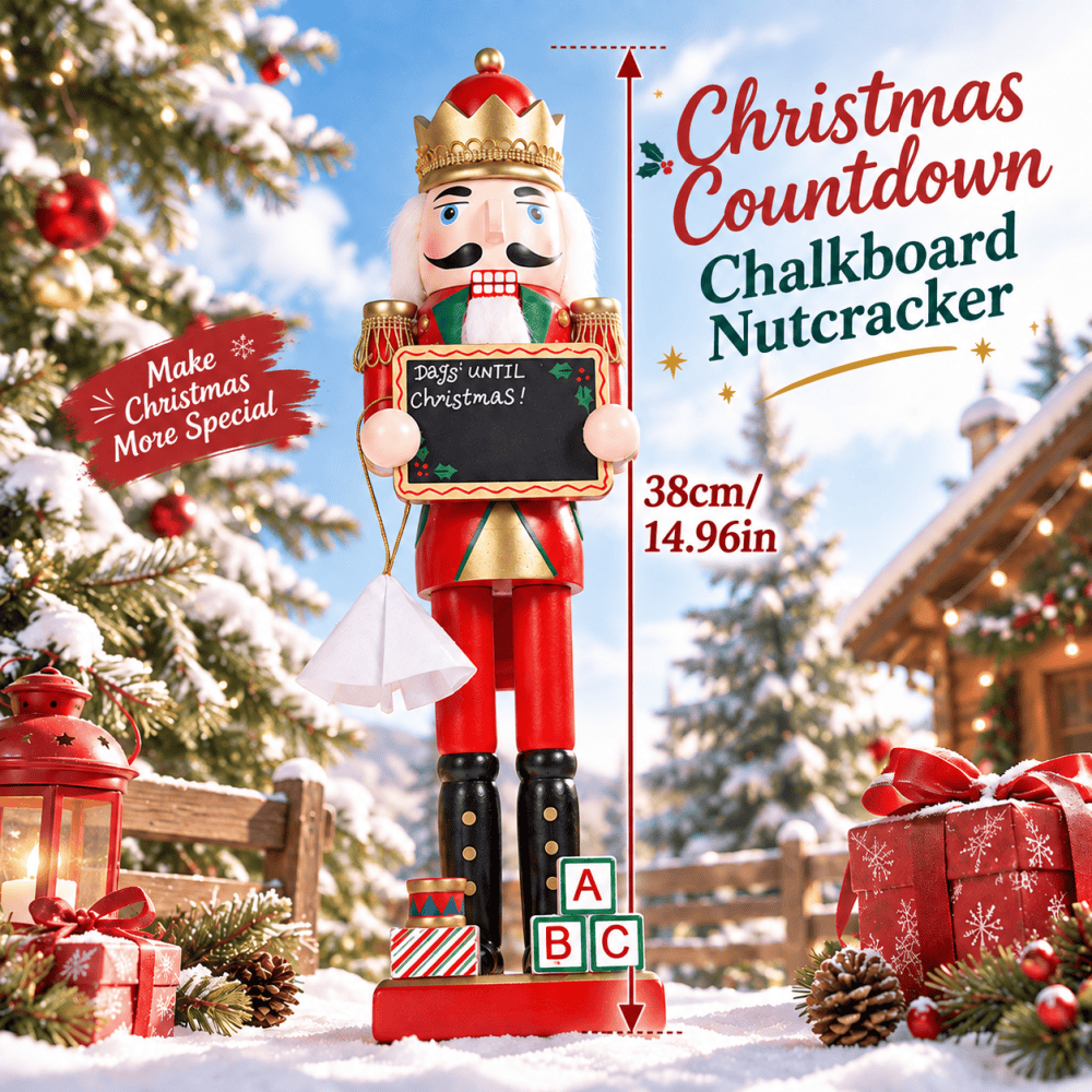 38CM Christmas Nutcracker Wood - Nutcracker Figurine ulasan dan harga